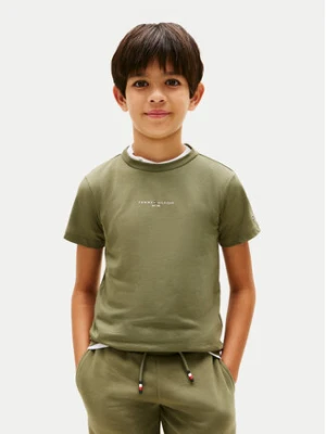 Tommy Hilfiger T-Shirt Essential Logo KB0KB09666 Zielony Regular Fit