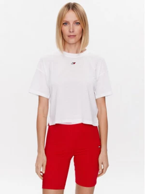 Tommy Hilfiger T-Shirt Essentials S10S101670 Biały Cropped Fit