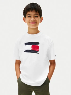 Tommy Hilfiger T-Shirt Flag Archive KB0KB10111 Biały Regular Fit
