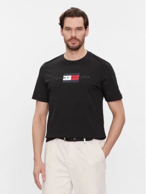 Tommy Hilfiger T-Shirt Flag Tee MW0MW37859 Czarny Regular Fit