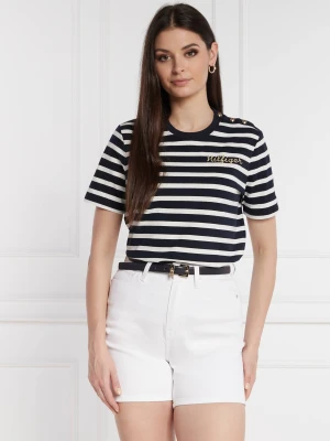 Zdjęcie produktu Tommy Hilfiger T-shirt GOLD BUTTON C-NK SS | Regular Fit granatowy