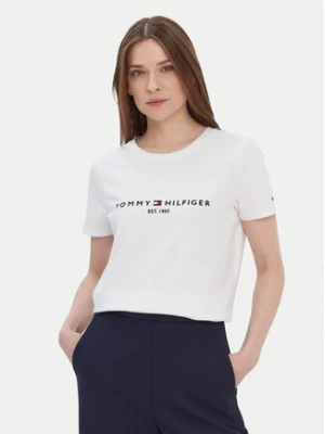 Tommy Hilfiger T-Shirt Heritage C-Nk WW0WW31999 Biały Regular Fit
