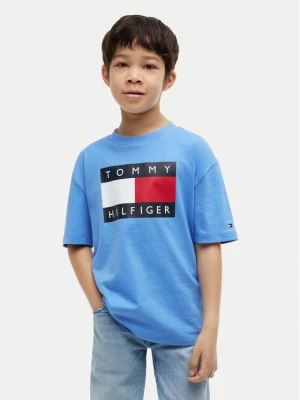 Tommy Hilfiger T-Shirt Heritage KB0KB10340 Niebieski Regular Fit