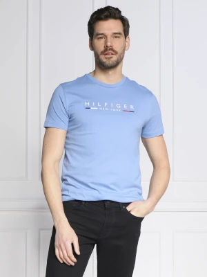 Tommy Hilfiger T-shirt HILFIGER NEW YORK | Slim Fit niebieski