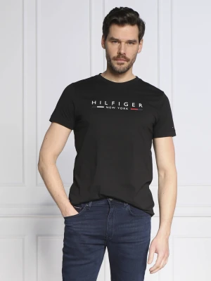 Tommy Hilfiger T-shirt HILFIGER NEW YORK | Slim Fit czarny
