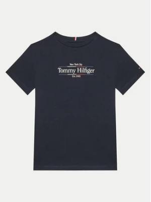 Tommy Hilfiger T-Shirt Icon Print KB0KB09158 Granatowy Regular Fit