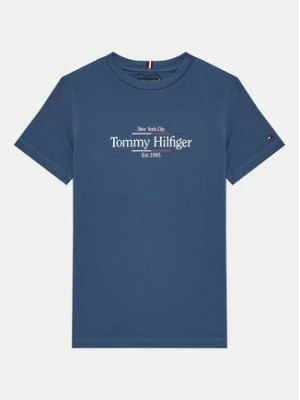 Tommy Hilfiger T-Shirt Icon Print KB0KB09158 Niebieski Regular Fit