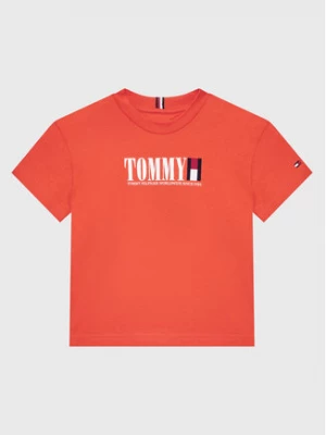 Tommy Hilfiger T-Shirt KB0KB07788 D Pomarańczowy Regular Fit