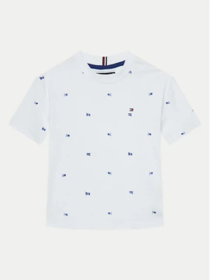 Tommy Hilfiger T-Shirt KB0KB09353 S Biały Regular Fit