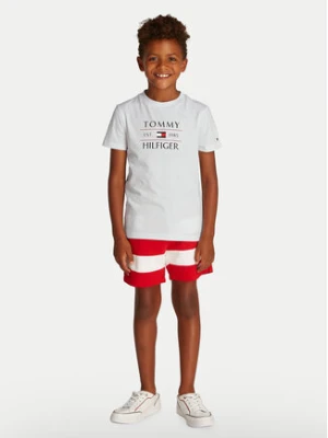 Tommy Hilfiger T-Shirt KB0KB09538 S Biały Regular Fit