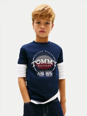 Tommy Hilfiger T-Shirt KB0KB10277 Granatowy Regular Fit