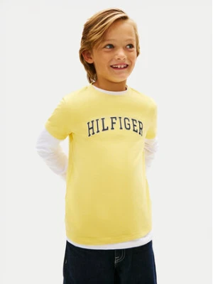 Tommy Hilfiger T-Shirt KB0KB10420 Żółty Regular Fit