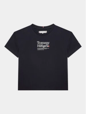 Tommy Hilfiger T-Shirt KG0KG07256 D Granatowy Regular Fit