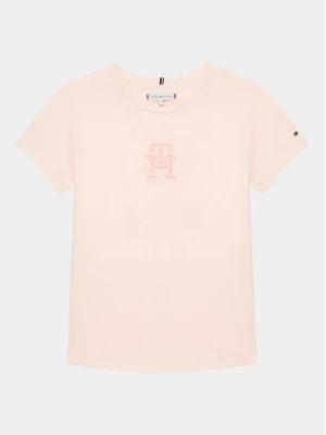 Tommy Hilfiger T-Shirt KG0KG07259 Różowy Regular Fit