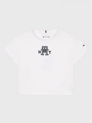 Tommy Hilfiger T-Shirt KG0KG07437 M Biały Regular Fit