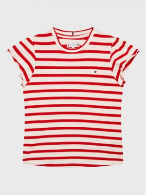 Tommy Hilfiger T-Shirt KG0KG07449 D Czerwony Regular Fit