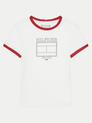 Tommy Hilfiger T-Shirt KG0KG08528 D Biały Regular Fit
