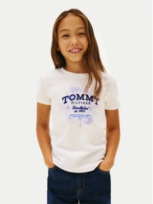 Tommy Hilfiger T-Shirt KG0KG09257 Biały Regular Fit