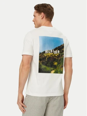 Tommy Hilfiger T-Shirt Logo Graphic MW0MW42389 Biały Regular Fit
