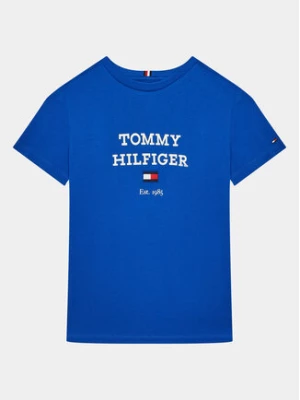 Tommy Hilfiger T-Shirt Logo KB0KB08671 D Niebieski Regular Fit
