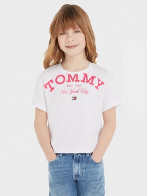 Tommy Hilfiger T-Shirt Logo KG0KG07637 Biały Regular Fit