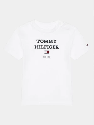 Tommy Hilfiger T-Shirt Logo KN0KN01761 Biały Regular Fit