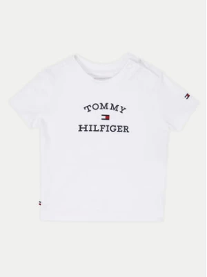 Tommy Hilfiger T-Shirt Logo KN0KN01805 Biały Regular Fit