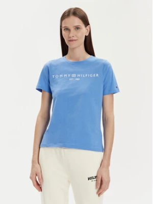 Tommy Hilfiger T-Shirt Logo WW0WW40276 Niebieski Regular Fit