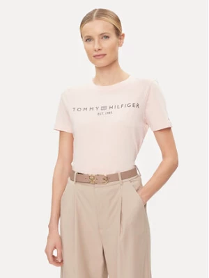 Tommy Hilfiger T-Shirt Logo WW0WW40276 Różowy Regular Fit