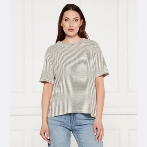 Tommy Hilfiger T-shirt | Loose fit | z dodatkiem lnu
