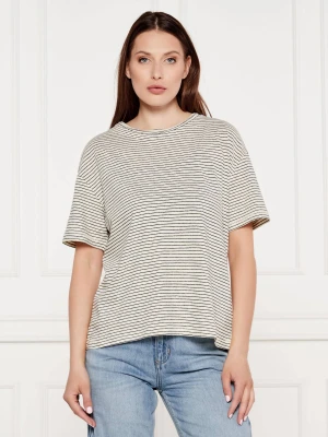 Tommy Hilfiger T-shirt | Loose fit | z dodatkiem lnu