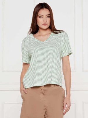 Tommy Hilfiger T-shirt | Loose fit | z dodatkiem lnu