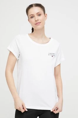 Tommy Hilfiger t-shirt lounge bawełniany kolor biały UW0UW04525