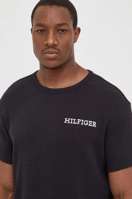 Tommy Hilfiger t-shirt lounge bawełniany kolor czarny gładki UM0UM03116