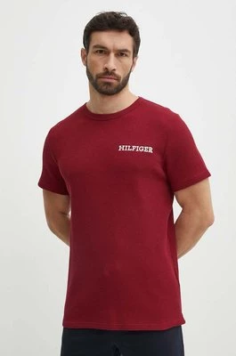 Tommy Hilfiger t-shirt lounge bawełniany kolor czerwony gładki UM0UM03116