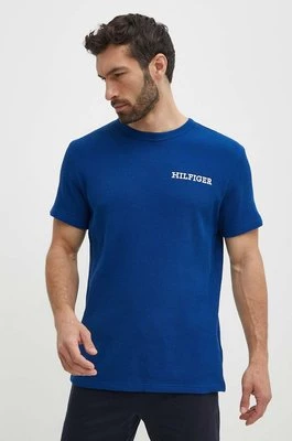 Tommy Hilfiger t-shirt lounge bawełniany kolor granatowy gładki UM0UM03116