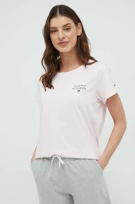 Tommy Hilfiger t-shirt lounge bawełniany kolor różowy UW0UW04525