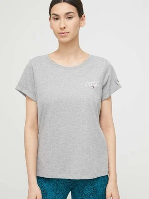 Tommy Hilfiger t-shirt lounge bawełniany kolor szary UW0UW04525