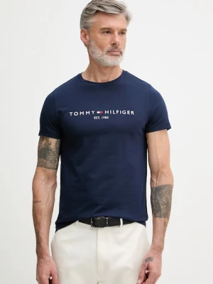 Tommy Hilfiger t-shirt męski bawełniany granatowy