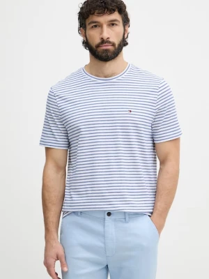 Tommy Hilfiger T-shirt męski bawełniany niebieski