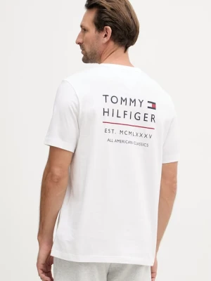 Tommy Hilfiger T-shirt męski bawełniany biały