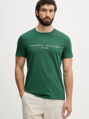 Tommy Hilfiger T-shirt męski bawełniany zielony