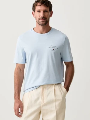 Tommy Hilfiger T-shirt męski bawełniany niebieski