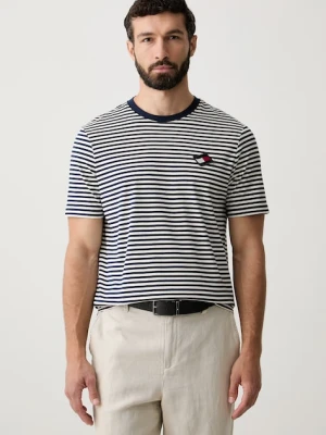 Tommy Hilfiger T-shirt męski bawełniany granatowy