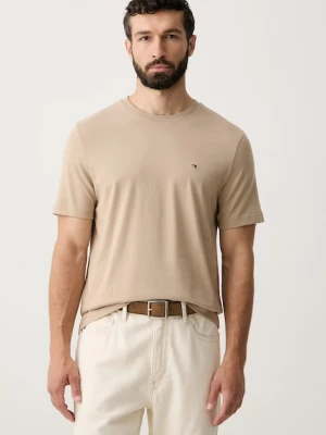 Tommy Hilfiger T-shirt męski bawełniany beżowy