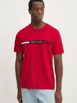 Tommy Hilfiger T-shirt męski bawełniany czerwony