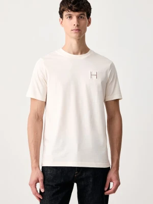 Tommy Hilfiger T-shirt męski bawełniany beżowy