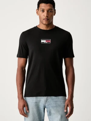 Tommy Hilfiger T-shirt męski bawełniany czarny