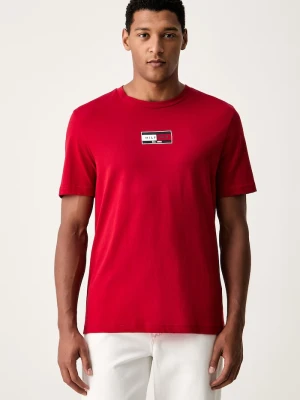 Tommy Hilfiger T-shirt męski bawełniany czerwony