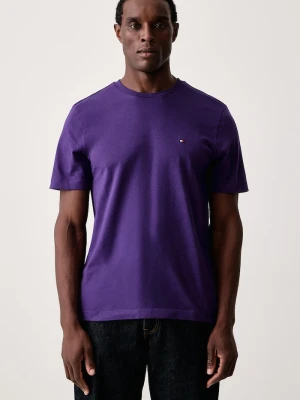 Tommy Hilfiger T-shirt męski bawełniany fioletowy